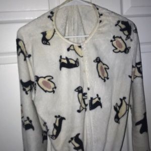 fluffy penguin onesie